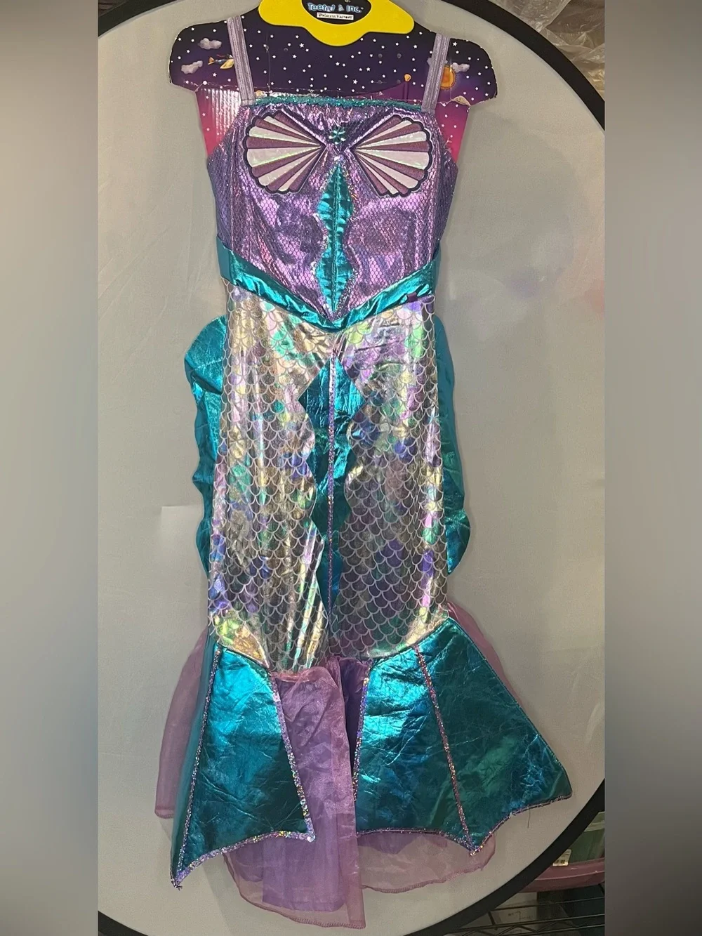 Sparkling Purple & Teal Mermaid Costume for Kids